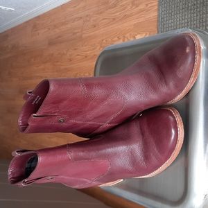 Cole Haan Red (!) pull-on booties